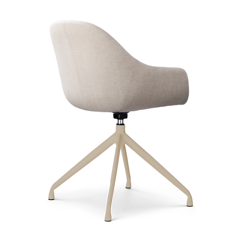 Nolon Nola-Mae draaibare eetkamerstoel beige beige onderstel