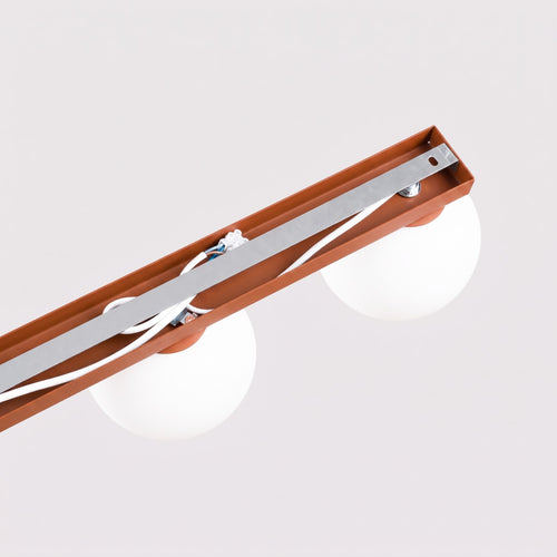Sollux Lighting Plafondlamp YOLI 6 rode oker - 120x12x14,5cm
