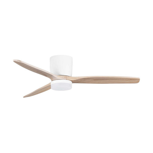 Nova Luce ALOA Plafondventilator Zandwit, Natuurlijk Hout LED 18W 1170lm 3000-4000-6500K Kleurtemperatuur Afstandsbediening