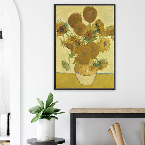 Poster Vincent van Gogh - Zonnebloemen (1888)   - 50x70 cm - Geel
