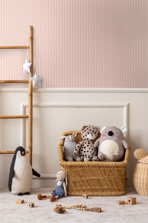 Sanders & Sanders behang strepen roze - 50 x 900 cm - 935385