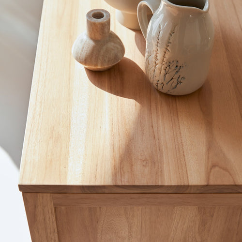 Tikamoon Massief teakhouten dressoir 180 cm - Naturel - vtwonen shop