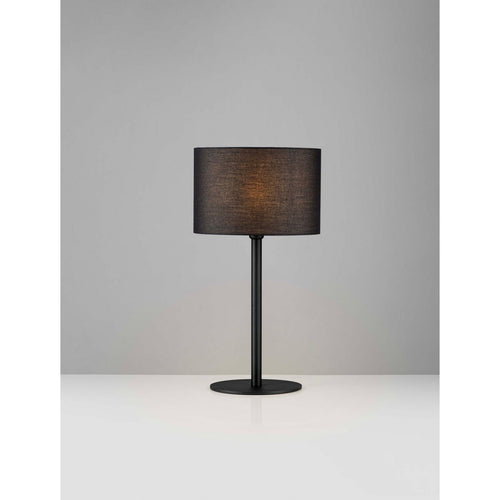 Nova Luce SIBNIA Tafellamp met ronde kap, zandkleurig zwart, E27 fitting, 1x12W