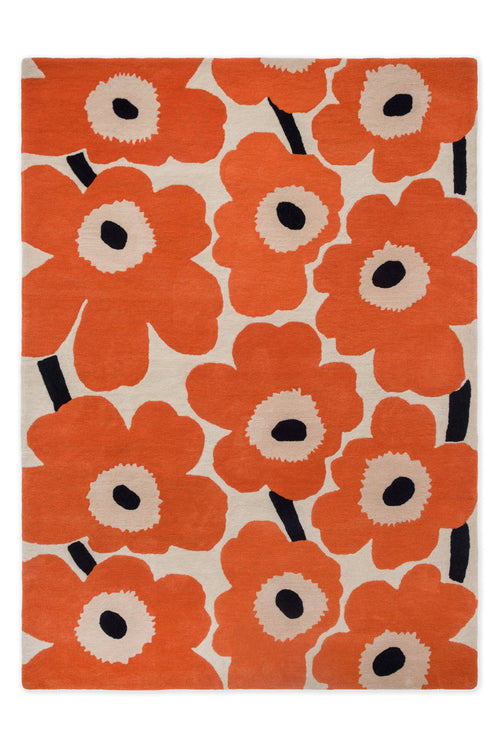 Vloerkleed Marimekko Unikko Orange Red 132403 170x240 cm - vtwonen shop