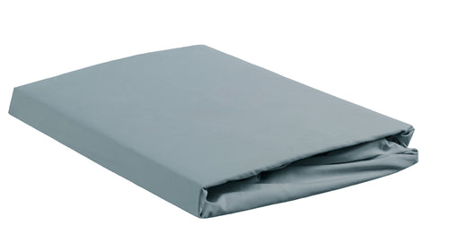 Ambiante topper hoeslaken Cotton Uni TD - 160x200 cm - blauw