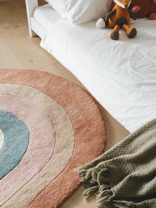 benuta kindervloerkleed Rainbow - veelkleurig - 105x120 cm