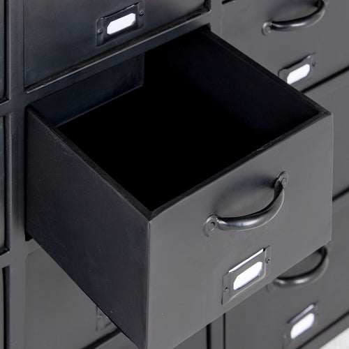 Giga Meubel Ladekast Industrieel - Zwart Metaal - 88x37x88cm - vtwonen shop