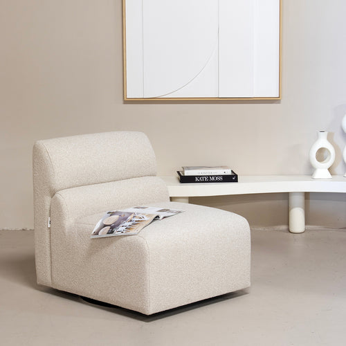 DÉJA Living Draaifauteuil Jules - Stof - Beige - vtwonen shop