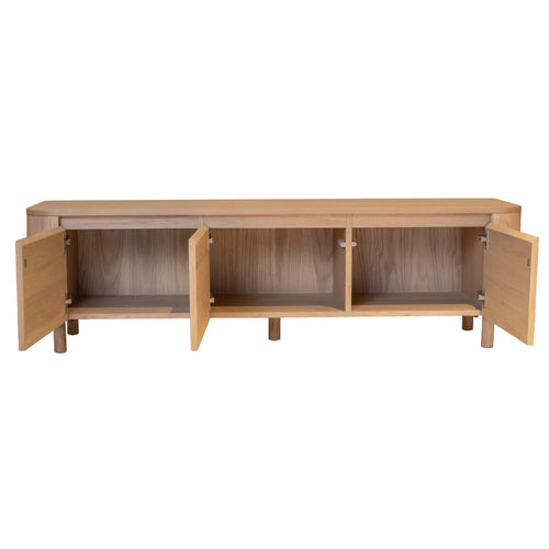 DÉJA Living Tv-meubel Valde - Naturel Hout - 200x40x35cm