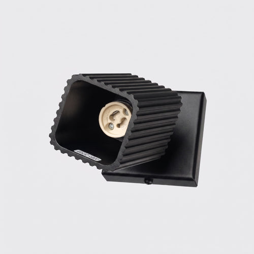 Sollux Lighting Wandlamp RAYO zwart met schakelaar - 8x16x16cm