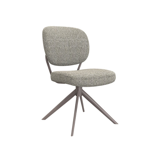 LABEL51 Eetkamerstoel Geneva - Grijs/Brons - Draaibaar - Set van 2 - vtwonen shop