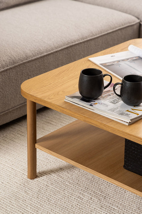 Rebellenclub Salontafel Jango - 90 x 90cm - Eiken - vtwonen shop