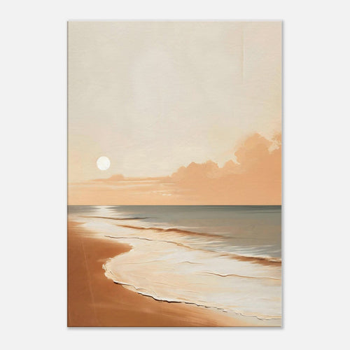 Artfulprints Canvas At the coast canvas - 60x90 cm - beige