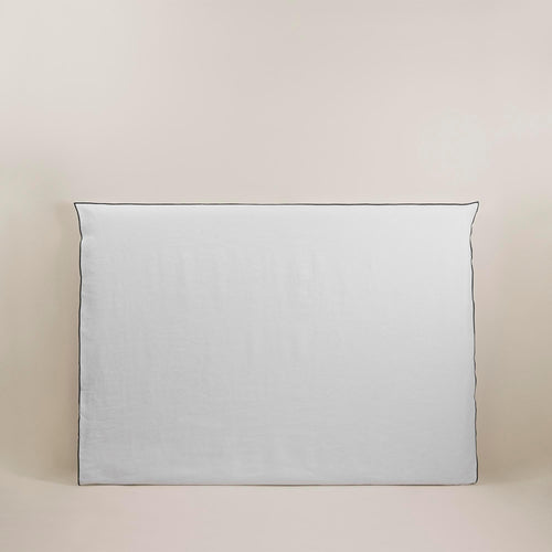 Madura Hoes voor hoofdbord Carlina puur witte en zwarte hommel 150x134 cm