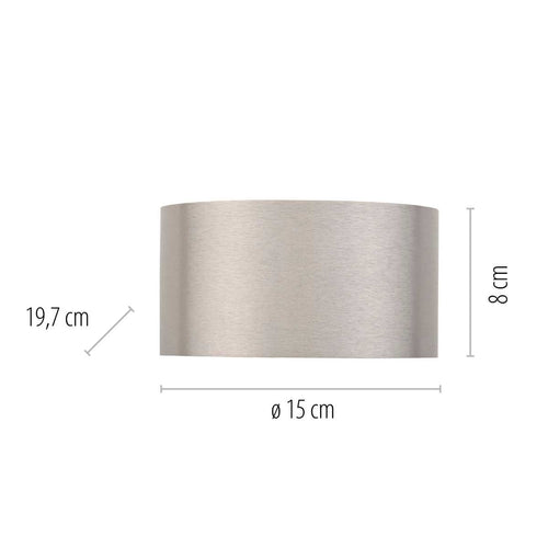Neuhaus PURE wandlamp Clipse - 2 lichts - 19.7  x 8   cm - mat chroom