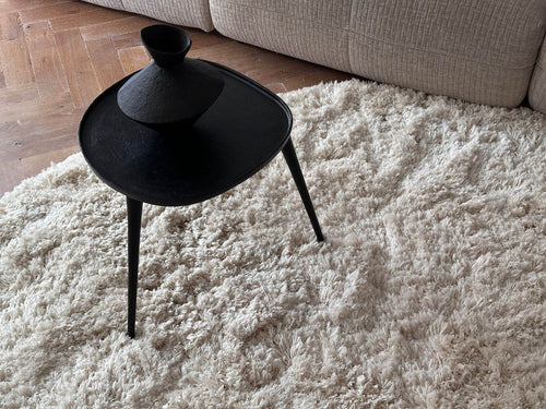 Interieur05 vloerkleed Pilo - hoogpolig - ivoorwit - Ø160 cm