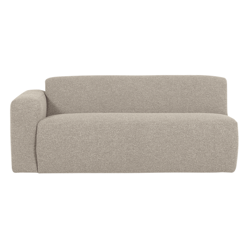 WOOOD 2-zits bank arm links Mojo Base - Bouclé - Beige - 74x185x97