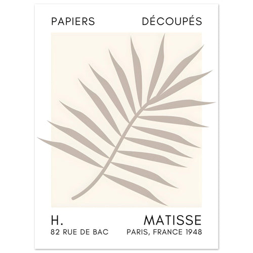Artfulprints  Matisse – Floral reef grey   poster 30x40 cm - vtwonen shop