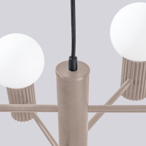Sollux Lighting Kroonluchter HALO 6 taupe - 64x64x230cm