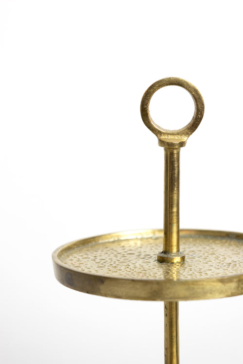 Light & Living etagere LUTEK - Ø32x48cm - goud - vtwonen shop