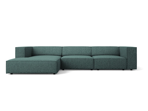 Cosmopolitan Design linker hoekbank Arendal 4-zits, chenille, olie - 166x284x70cm
