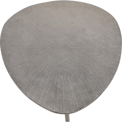 Lesli Living tuintafel Shine - zilver - 47x47,5x51cm