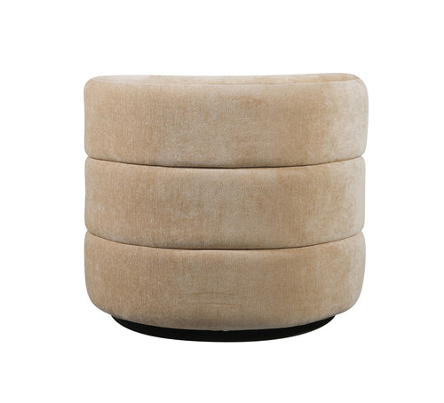 DÉJA Living Draaifauteuil Ethan - Beige Stof - 88x95x75cm
