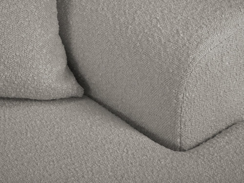 Cosmopolitan Design Converteerbare hoekbank rechts met opbergdoos Kyoto 4-zits, boucle, grijs - 145x241x88cm