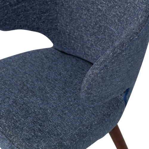 vtwonen eetkamerstoelen Cape - Stof - Blauw - Set van 6 - vtwonen shop