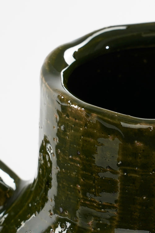 Mica Decorations  Elena Vaas - H34 x Ø26 cm - Keramiek - Groen