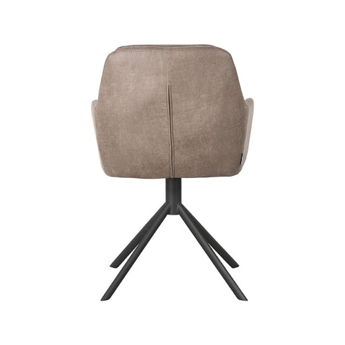 LABEL51 Eetkamerstoel Joy - Taupe - Zithoogte 49cm - vtwonen shop