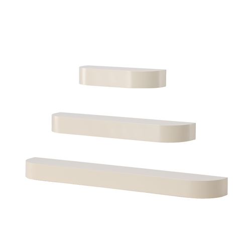 Nest living Sandy Zwevende Wandplanken Beige - Set Van 3 - vtwonen shop