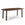 Giga Meubel Eettafel Leone - Deens Ovaal - Donkerbruin Hout - 200x100x76cm