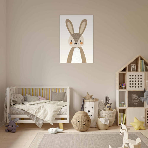 Artfulprints  Konijn portret   poster 50x70 cm - vtwonen shop