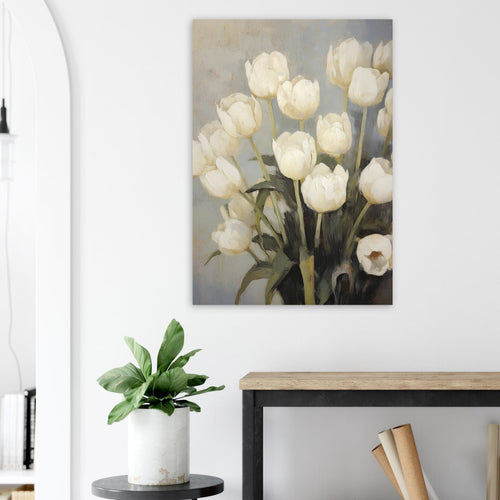 Artfulprints  White tulips   poster 70x100 cm - vtwonen shop