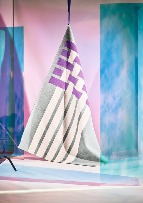 Vloerkleed Finarte Bond Wool Rug Aqua 140x200 cm - vtwonen shop