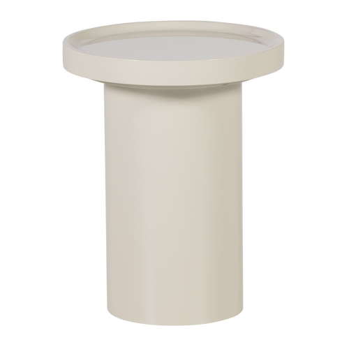 WOOOD bijzettafel 40 cm Veluna - Hout - Hoogglans Zand - 50x40x40