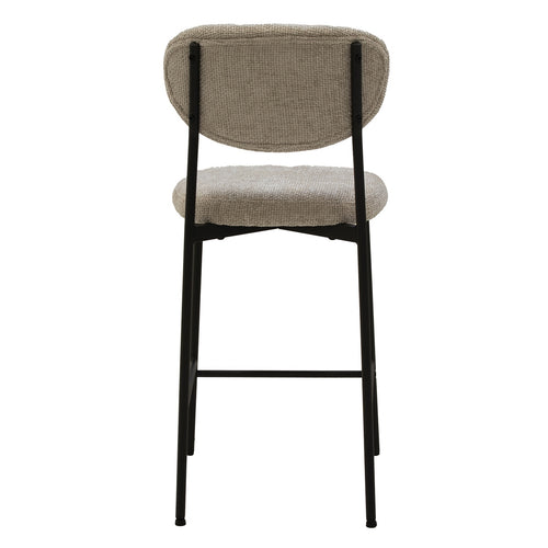 Giga Meubel Barstoel Vajen - Stof/Metaal - Beige - Set van 2 - vtwonen shop