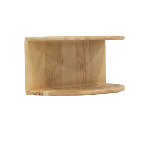 Giga Meubel Zwevend Nachtkastje Vera - Naturel - Mangohout - 45x28x22cm - vtwonen shop