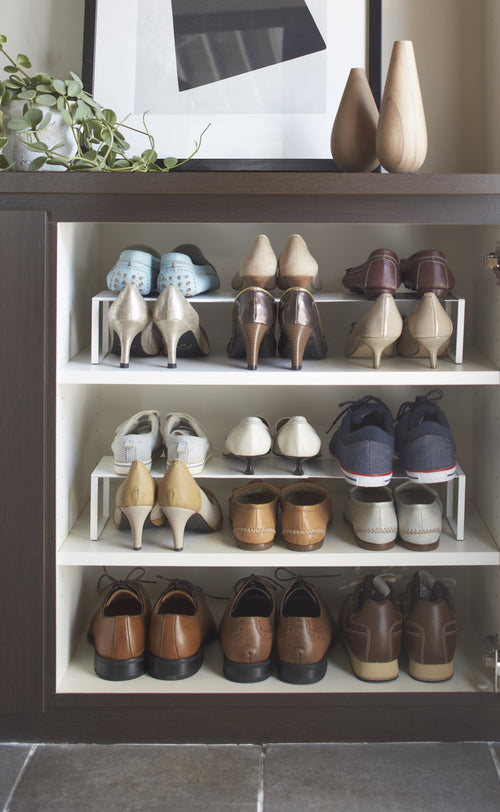 Yamazaki Schoenenrek Uitschuifbaar - Frame - Wit - vtwonen shop