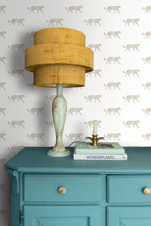 ESTAhome behang panters wit en beige - 53 cm x 10.05 m - 139771 - vtwonen shop