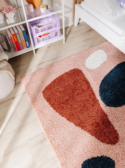 benuta shaggy vloerkleed Louise - veelkleurig - 160x230 cm