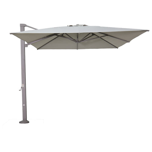 Garden Impressions Hawaii Emperor telescoop zweefparasol 300x400 taupe/zand