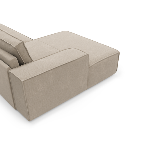 Sia Home - Hoek slaapbanken links JOAN - Fluweel - Beige - 302cm - vtwonen shop