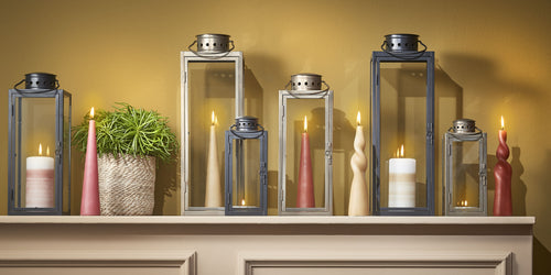 Mica Decorations Arzilla Lantaarn - L14 x B13 x H35 cm - Goud