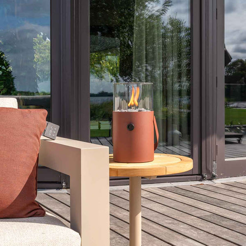 Cosi Fires sfeerhaardje Cosiscoop Original - terra brown - Ø16 x 30 cm - vtwonen shop