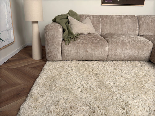 Interieur05 vloerkleed Pilo - hoogpolig - ivoorwit - 80 x 150 cm - vtwonen shop