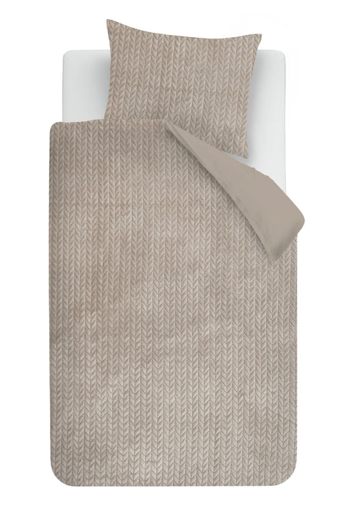 Rivièra Maison Dekbedovertrek Whisper Soft - 140 x 200/220 cm - Taupe