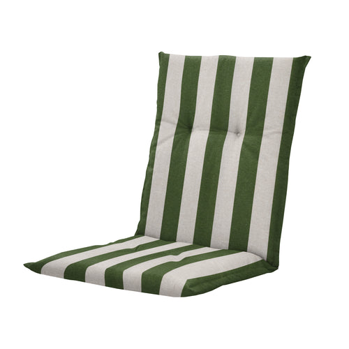 Madison tuinstoelkussen lage rug Amora - groen - 105x50x6cm - set van 4