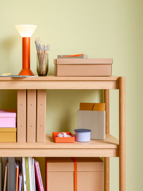 Hübsch draagbare lamp Flash - glas/ijzer - ø14xh30cm, led, 3w